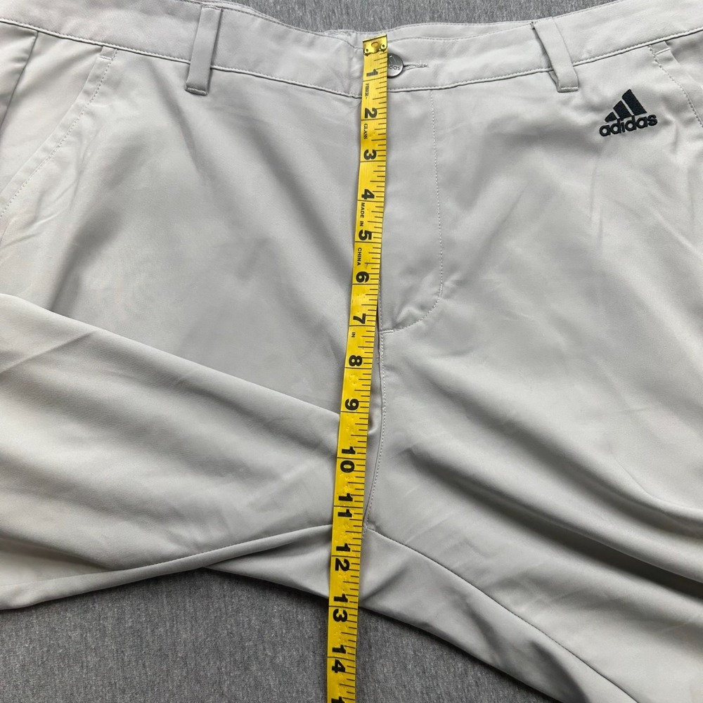 Adidas Golf Pants Mens 36x31 Gray Flat Front Lightweight Tech Casual Activewear - Picture 8 of 16